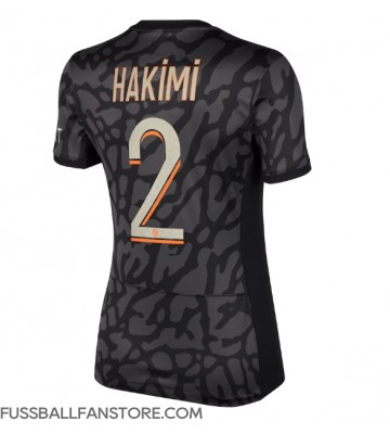 Paris Saint-Germain Achraf Hakimi #2 Replik 3rd trikot Damen 2023-24 Kurzarm